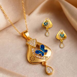 Women’s Luxe Butterfly Pendal Set